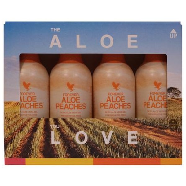 4-Pack Forever Aloe Peaches