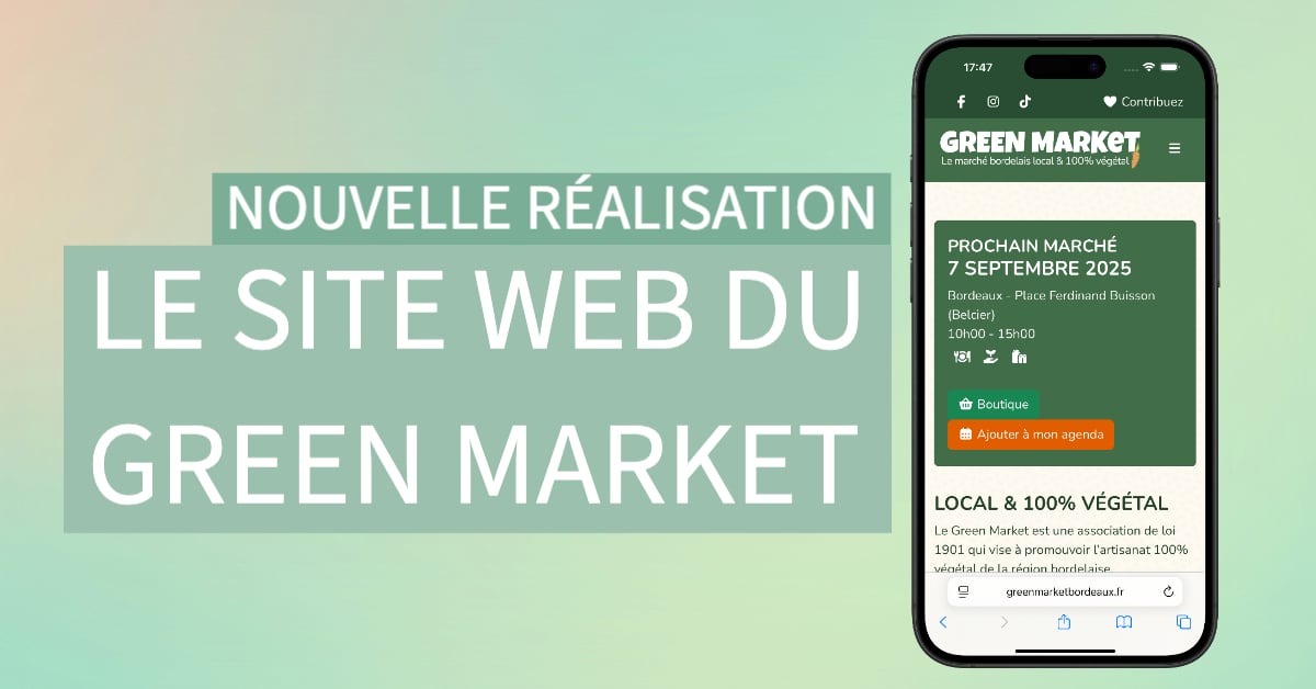 OnlineCreation soutient le Green Market