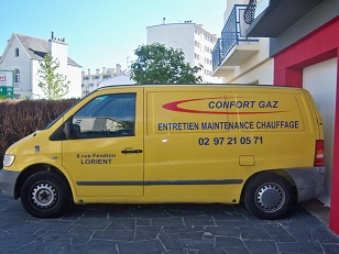 camion jaune technicien