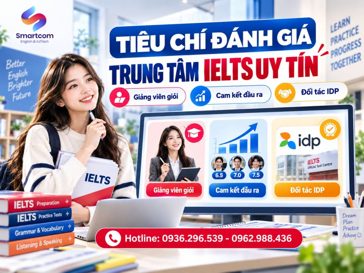 tieu chi danh gia trung tam luyen thi IELTS