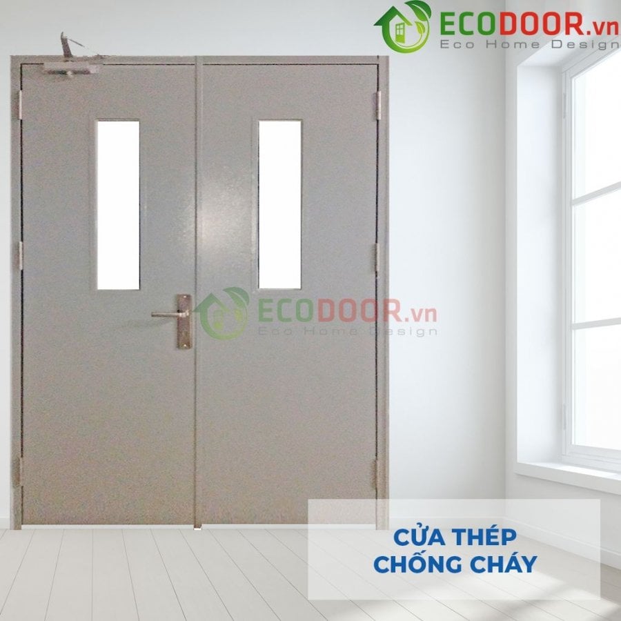 Cửa lõi thép vân gỗ bền đẹp, chống cháy, giá tốt nhất 2025