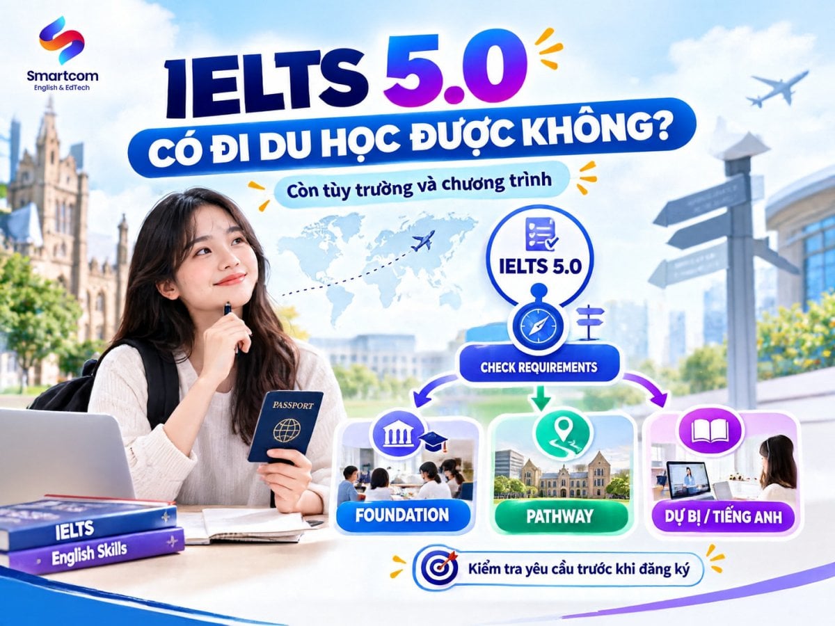 ielts 5.0 co di du hoc duoc khong