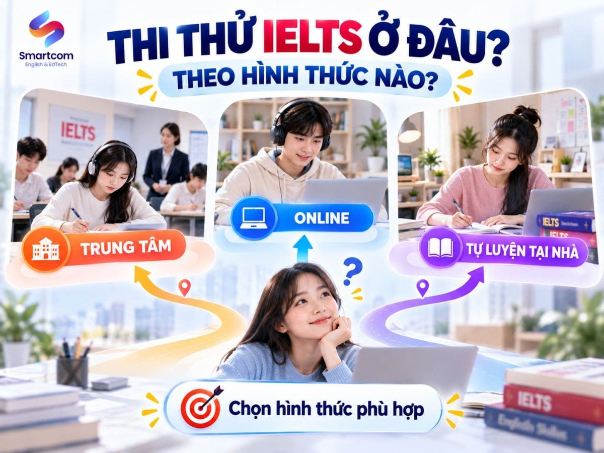 thi thu ielts o dau theo hinh thuc nao