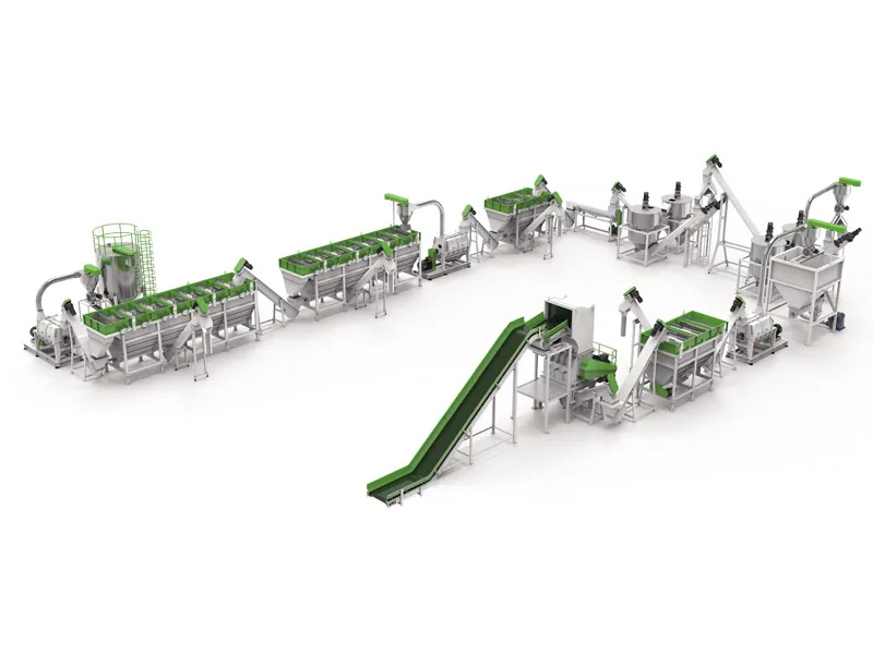 Waste Rigid Plastic Washing Line