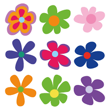Flowers decoration Stickers set